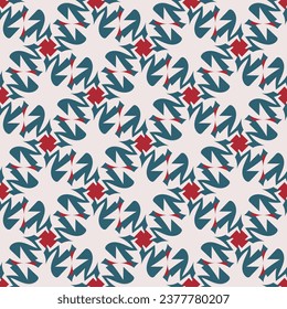  Vintage seamless pattern.Vector illustration for print, fabric, cover, packaging, interior decor, blog decoration and other your projects.
