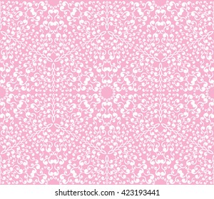 Vintage seamless pink pattern. Classical luxury old fashioned ornament