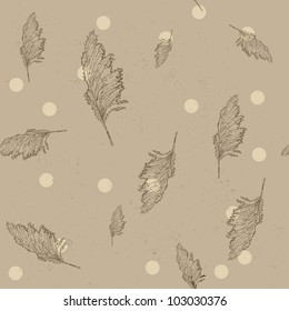 Vintage seamless texture with cane. Vector illustration EPS8