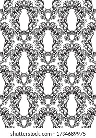 vintage seamless texture illustration baroque art 
