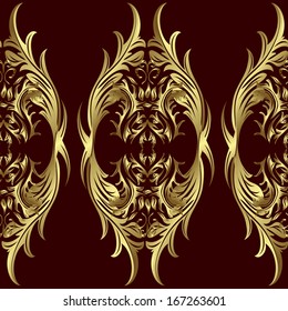 Vintage seamless texture on red background