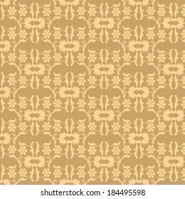 Vintage seamless vector background for retro design