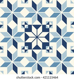 Vintage seamless wall tiles pattern