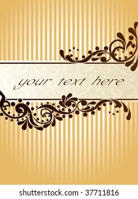 Vintage sepia banner, vertical (vector); a JPG version is also available
