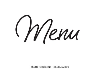 Vector de tipografía de etiquetas Antiguas serif para Menu, adecuado para cafés inspirados en mediados de siglo o diseños de envases de alimentos retro.