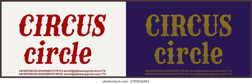 Antiguas serif Vector fuente.  Dibujado a mano serif regular y cursiva con estilo áspero y estilo texturizado áspero. 