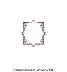 vintage set of box corners with ornaments frame