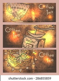vintage set. coffee