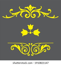 Decoración de estilo vintage. Decoración para logo, álbum de bodas o menú de restaurante. Elegancia del juego de dibujo a mano antiguo. Hojas giratorias, etiquetas, líneas curvas y elementos decorativos en el vector.
Borde de cosecha 