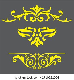 Decoración de estilo vintage. Decoración para logo, álbum de bodas o menú de restaurante. Elegancia del juego de dibujo a mano antiguo. Hojas giratorias, etiquetas, líneas curvas y elementos decorativos en el vector.
Borde de cosecha 