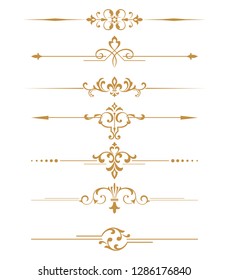 Vintage set. Floral elements for design monograms, invitations, frames, menus and labels. Graphic design of the website, cafes, boutiques, hotels, wedding invitations.