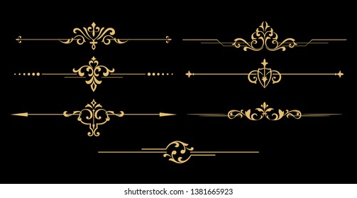 Conjunto de cosechas. Elementos florales para monogramas de diseño, invitaciones, marcos, menús y etiquetas. Diseño gráfico del sitio web, cafés, boutiques, hoteles, invitaciones a bodas.