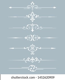 Vintage set. Floral elements for design monograms, invitations, frames, menus and labels. Graphic design of the website, cafes, boutiques, hotels, wedding invitations.