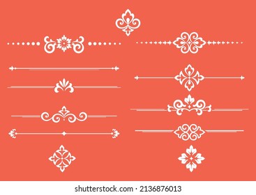 Conjunto de cosechas. Elementos florales para monogramas de diseño, invitaciones, marcos, menús y etiquetas. Diseño gráfico del sitio web, cafés, boutiques, hoteles, invitaciones a bodas.