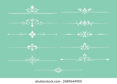 Vintage set. Floral elements for design monograms, invitations, frames, menus and labels. Graphic design of the website, cafes, boutiques, hotels, wedding invitations.