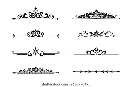 Vintage set. Floral elements for design monograms, invitations, frames, menus and labels. Graphic design of the website, cafes, boutiques, hotels, wedding invitations.
