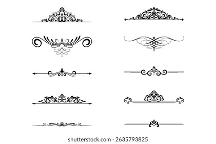 Vintage set. Floral elements for design monograms, invitations, frames, menus and labels. Graphic design of the website, cafes, boutiques, hotels, wedding invitations.
