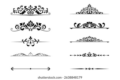 Vintage set. Floral elements for design monograms, invitations, frames, menus and labels. Graphic design of the website, cafes, boutiques, hotels, wedding invitations.