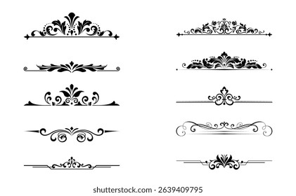 Vintage set. Floral elements for design monograms, invitations, frames, menus and labels. Graphic design of the website, cafes, boutiques, hotels, wedding invitations.