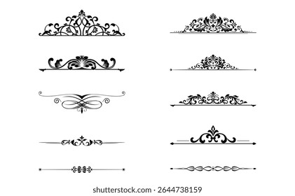 Vintage set. Floral elements for design monograms, invitations, frames, menus and labels. Graphic design of the website, cafes, boutiques, hotels, wedding invitations.