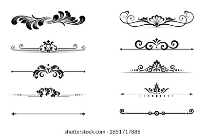 Vintage set. Floral elements for design monograms, invitations, frames, menus and labels. Graphic design of the website, cafes, boutiques, hotels, wedding invitations.