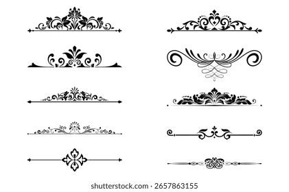 Vintage set. Floral elements for design monograms, invitations, frames, menus and labels. Graphic design of the website, cafes, boutiques, hotels, wedding invitations.