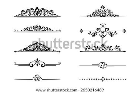 Vintage set. Floral elements for design monograms, invitations, frames, menus and labels. Graphic design of the website, cafes, boutiques, hotels, wedding invitations.