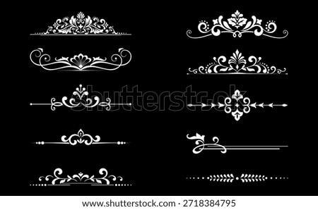 Vintage set. Floral elements for design monograms, invitations, frames, menus and labels. Graphic design of the website, cafes, boutiques, hotels, wedding invitations.