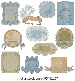 Conjunto de etiquetas y etiquetas vintage - en vector