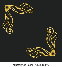 vintage set ornament design , element calligraphic illustration background . logo design template business , frame
