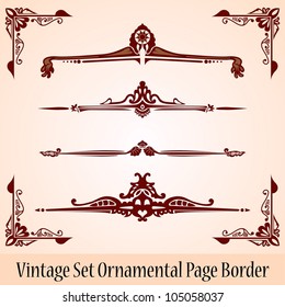 vintage set page border