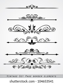 Vintage set page border element