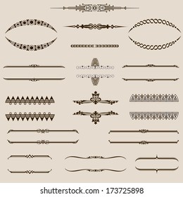 Vintage set page border element