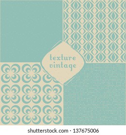 vintage set of vector seamless textures