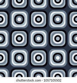Vintage seventies seamless pattern. Authentic design for digital and print media.