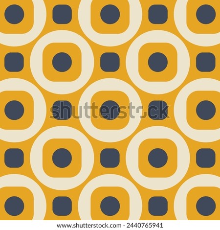 vintage seventies seamless pattern authentic design for digital and print media
