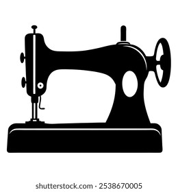 Vintage Sewing Machine Icon – Classic Tailoring and Fashion Symbol