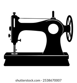 Vintage Sewing Machine Icon – Classic Tailoring and Fashion Symbol