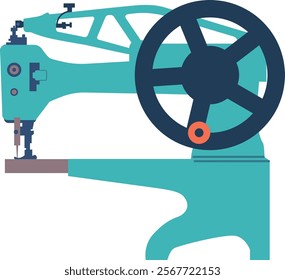 Vintage sewing machine vector illustration