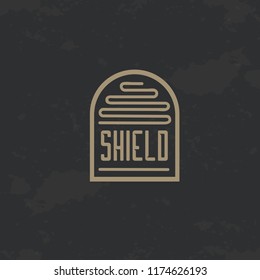 Vintage shield logo