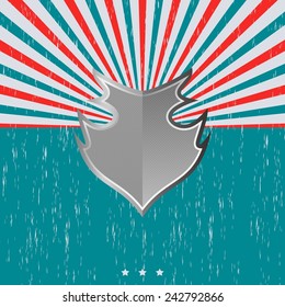 vintage shield theme template