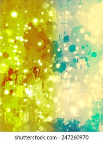 Vintage shine brush stokes vector background