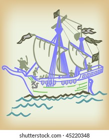 vintage ship