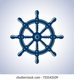 Vintage ship wheel