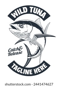 Vintage Shirt Design of Tuna Fishing