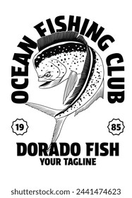 Vintage Shirt of Dorado Fishing Design