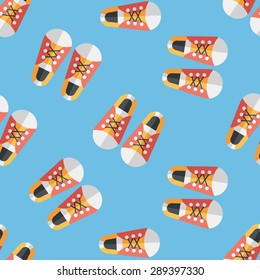 vintage shoes flat icon,eps10 seamless pattern background