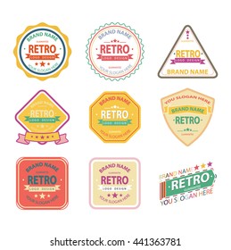vintage sign, retro logo