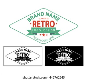 vintage sign, retro logo