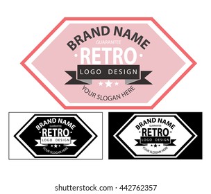 vintage sign, retro logo